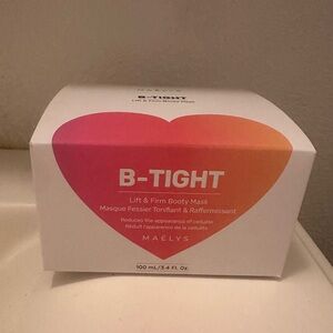 NIB B-TIGHT Lift & Firm Booty Mask w Brazilian Peppertree + Caffeine by Maelys